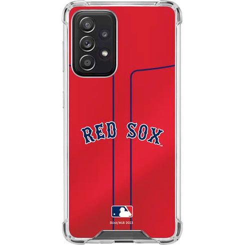 MLB Boston Red Sox Alternate/Away Jersey Galaxy A52 5G Clear Case