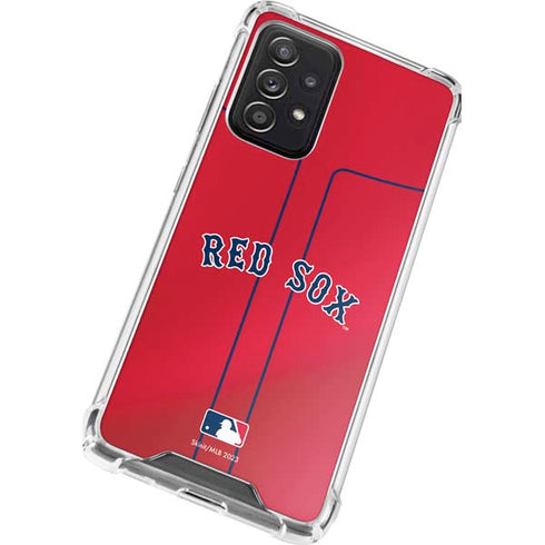 MLB Boston Red Sox Alternate/Away Jersey Galaxy A52 5G Clear Case
