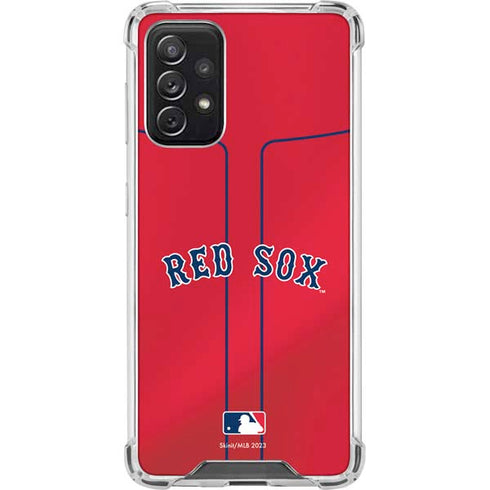 MLB Boston Red Sox Alternate/Away Jersey Galaxy A72 5G Clear Case