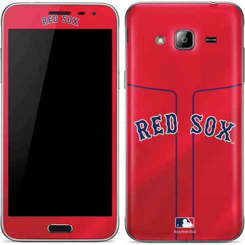 MLB Boston Red Sox Alternate/Away Jersey Galaxy J3 Skin