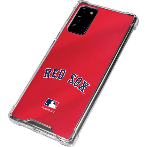MLB Boston Red Sox Alternate/Away Jersey Galaxy Note20 5G Clear Case