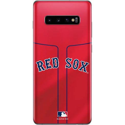 MLB Boston Red Sox Alternate/Away Jersey Galaxy S10 Plus Skin
