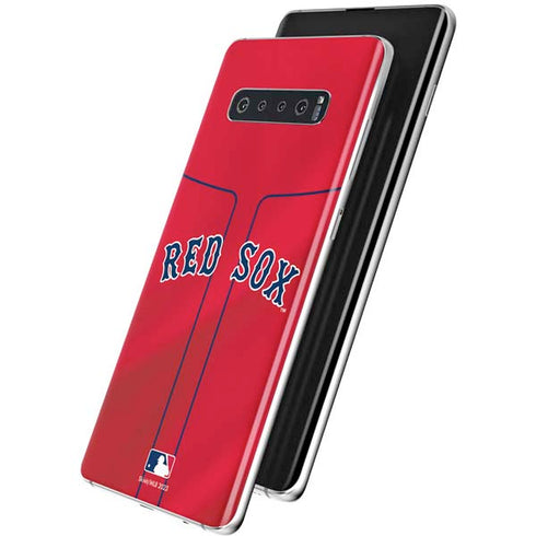 MLB Boston Red Sox Alternate/Away Jersey Galaxy S10 Plus Skin