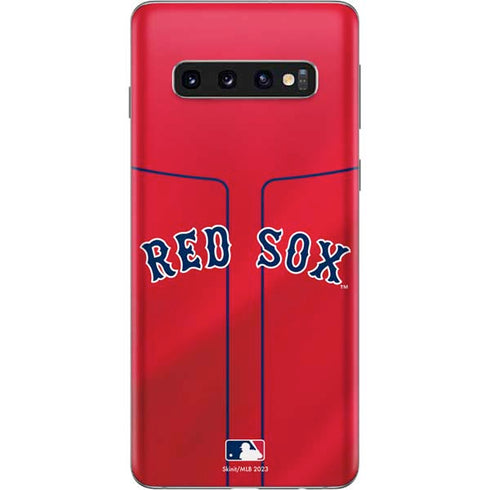 MLB Boston Red Sox Alternate/Away Jersey Galaxy S10 Skin