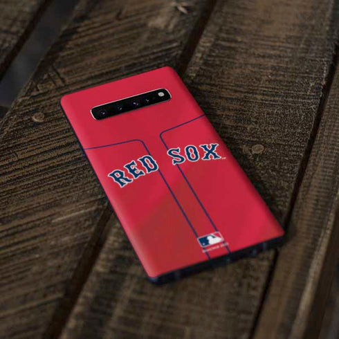 MLB Boston Red Sox Alternate/Away Jersey Galaxy S10 Skin