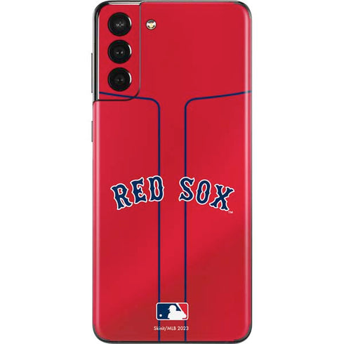 MLB Boston Red Sox Alternate/Away Jersey Galaxy S21 Plus 5G Skin