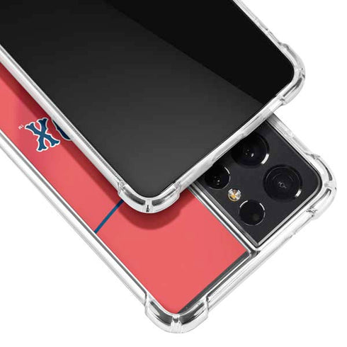 MLB Boston Red Sox Alternate/Away Jersey Galaxy S21 Ultra 5G Clear Case