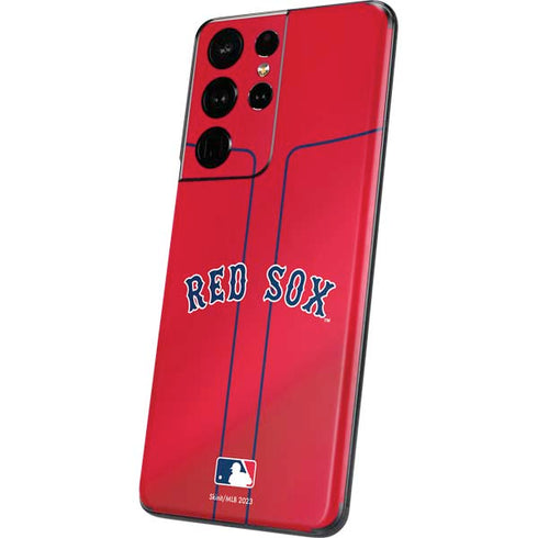 MLB Boston Red Sox Alternate/Away Jersey Galaxy S21 Ultra 5G Skin
