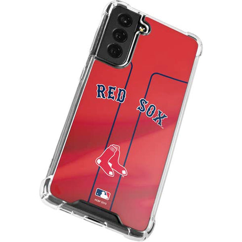 MLB Boston Red Sox Alternate/Away Jersey Galaxy S22 Plus Clear Case
