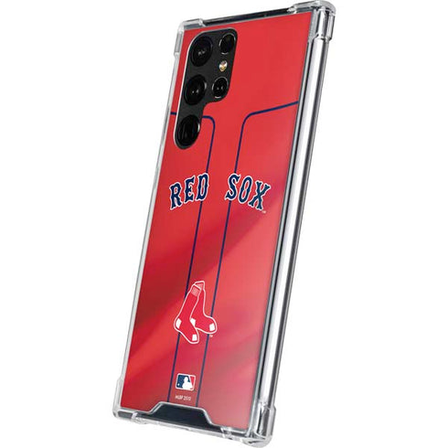 MLB Boston Red Sox Alternate/Away Jersey Galaxy S22 Ultra Clear Case