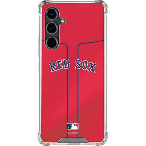 MLB Boston Red Sox Alternate/Away Jersey Galaxy S23 FE Clear Case