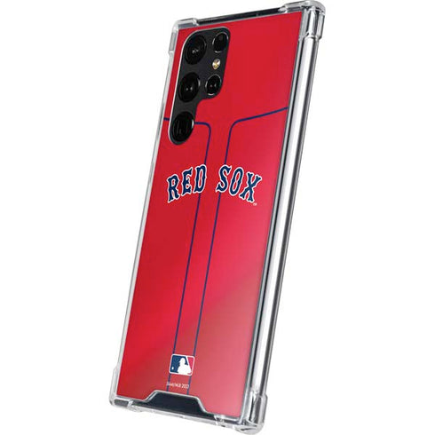 MLB Boston Red Sox Alternate/Away Jersey Galaxy S24 Ultra Clear Case