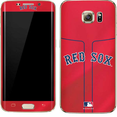 MLB Boston Red Sox Alternate/Away Jersey Galaxy S7 Edge Skin