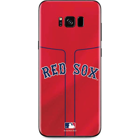 MLB Boston Red Sox Alternate/Away Jersey Galaxy S8 Plus Skin