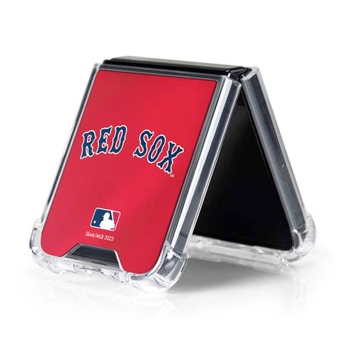 MLB Boston Red Sox Alternate/Away Jersey Galaxy Z Flip5 5G Clear Case