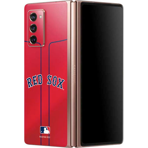 MLB Boston Red Sox Alternate/Away Jersey Galaxy Z Fold2 5G Skin