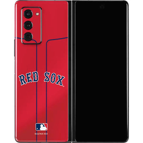 MLB Boston Red Sox Alternate/Away Jersey Galaxy Z Fold2 5G Skin