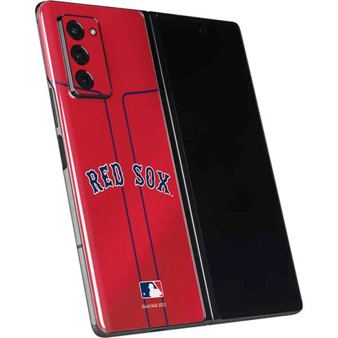 MLB Boston Red Sox Alternate/Away Jersey Galaxy Z Fold2 5G Skin