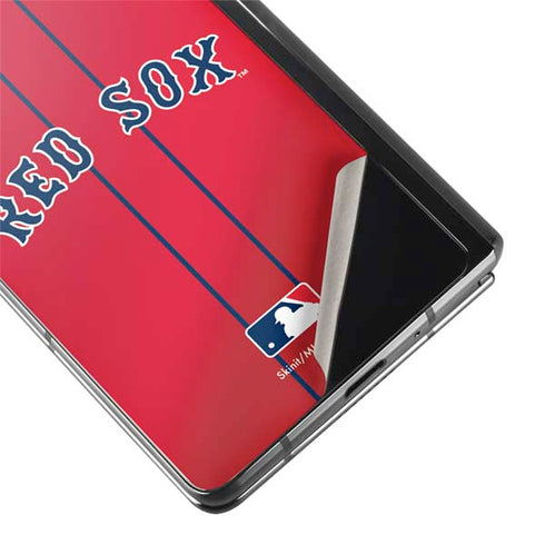 MLB Boston Red Sox Alternate/Away Jersey Galaxy Z Fold2 5G Skin