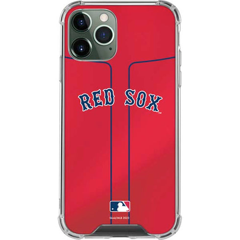 MLB Boston Red Sox Alternate/Away Jersey iPhone 11 Pro Max Clear Case