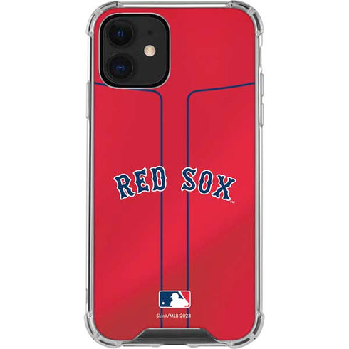 MLB Boston Red Sox Alternate/Away Jersey iPhone 12 Mini Clear Case