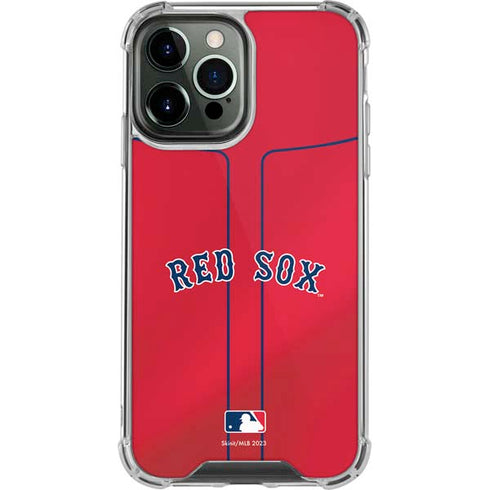 MLB Boston Red Sox Alternate/Away Jersey iPhone 13 Pro Max Clear Case