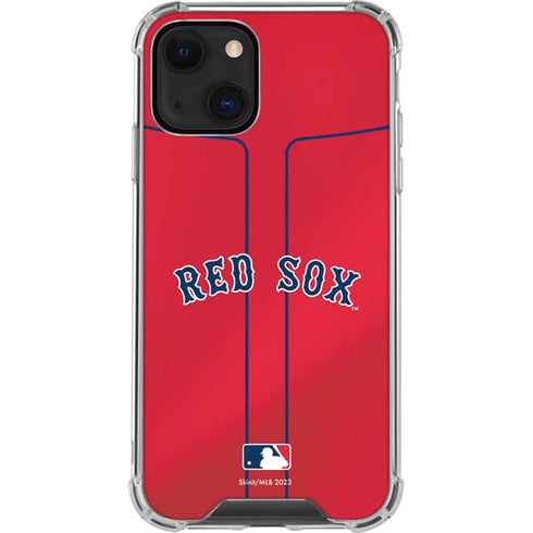 MLB Boston Red Sox Alternate/Away Jersey iPhone 14 Plus Clear Case