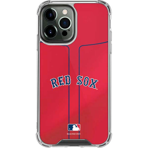 MLB Boston Red Sox Alternate/Away Jersey iPhone 15 Pro Max Clear Case