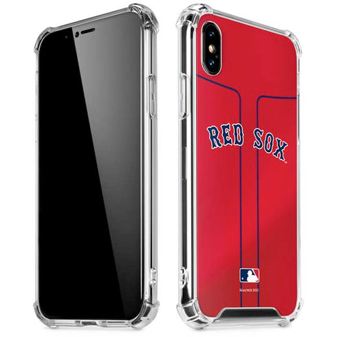 MLB Boston Red Sox Alternate/Away Jersey iPhone XS Max Clear Case