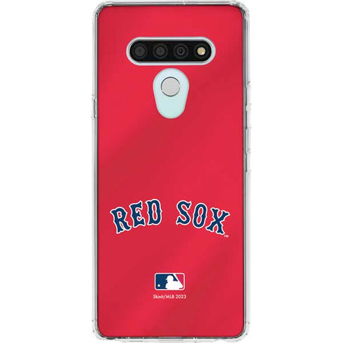 MLB Boston Red Sox Alternate/Away Jersey LG Stylo 6 Clear Case