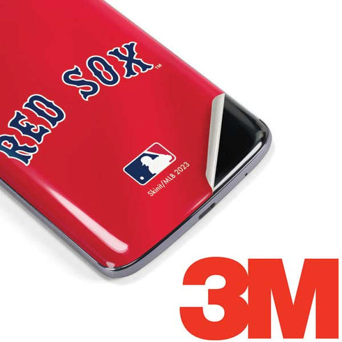 MLB Boston Red Sox Alternate/Away Jersey Moto E5 Plus Skin