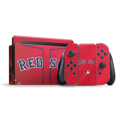 MLB Boston Red Sox Alternate/Away Jersey Nintendo Switch Bundle Skin