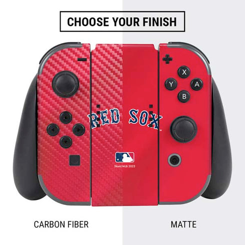 MLB Boston Red Sox Alternate/Away Jersey Nintendo Switch Bundle Skin