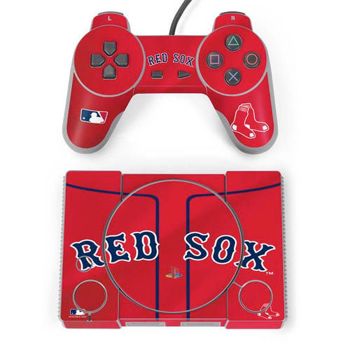 MLB Boston Red Sox Alternate/Away Jersey PlayStation Classic Bundle Skin
