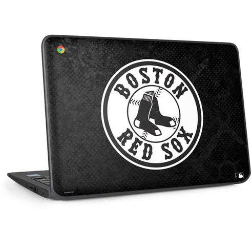 MLB Boston Red Sox Dark Wash HP Chromebook Skin