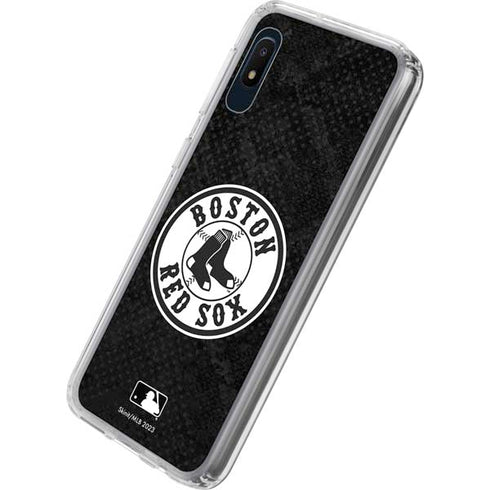 MLB Boston Red Sox Dark Wash Galaxy A10e Clear Case