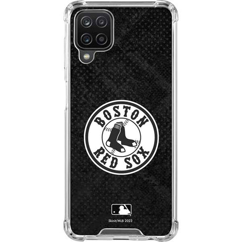 MLB Boston Red Sox Dark Wash Galaxy A12 Clear Case