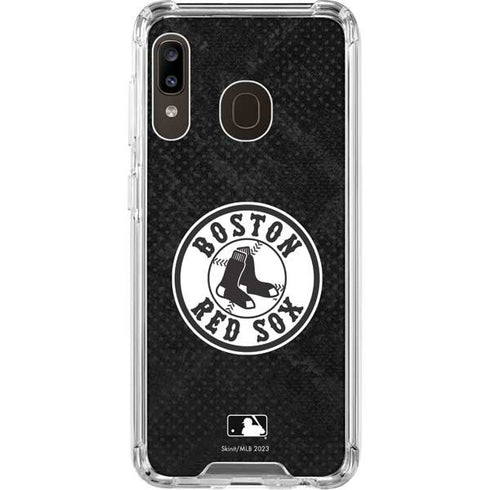 MLB Boston Red Sox Dark Wash Galaxy A30 Clear Case