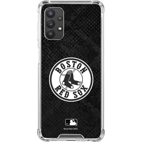 MLB Boston Red Sox Dark Wash Galaxy A32 5G Clear Case
