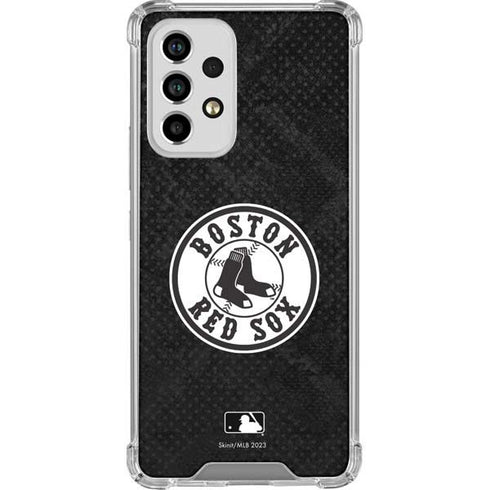 MLB Boston Red Sox Dark Wash Galaxy A33 5G Clear Case