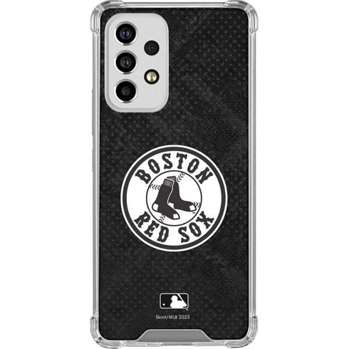 MLB Boston Red Sox Dark Wash Galaxy A53 5G Clear Case