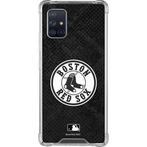 MLB Boston Red Sox Dark Wash Galaxy A71 5G Clear Case