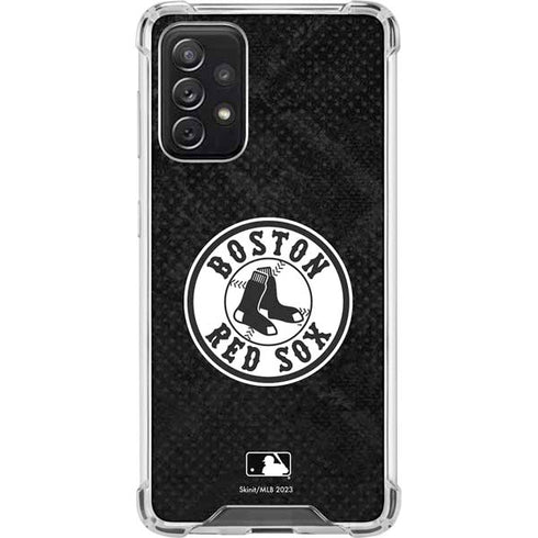 MLB Boston Red Sox Dark Wash Galaxy A72 5G Clear Case