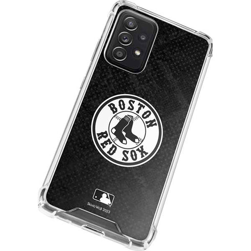 MLB Boston Red Sox Dark Wash Galaxy A72 5G Clear Case