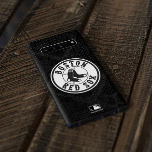 MLB Boston Red Sox Dark Wash Galaxy S10 Plus Skin