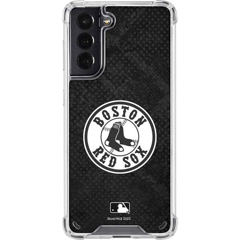 MLB Boston Red Sox Dark Wash Galaxy S21 5G Clear Case