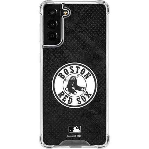 MLB Boston Red Sox Dark Wash Galaxy S21 FE Clear Case