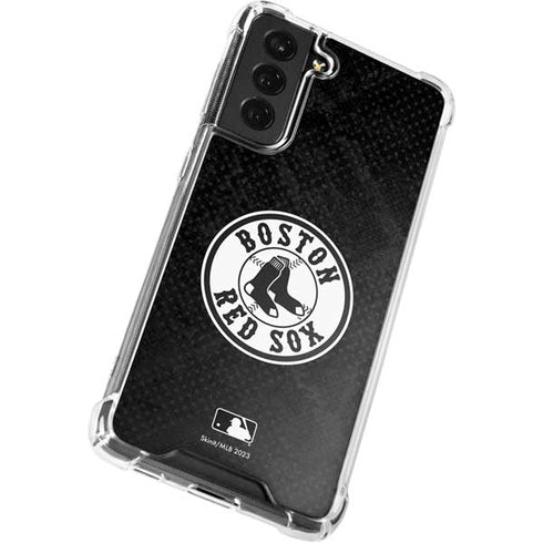 MLB Boston Red Sox Dark Wash Galaxy S21 FE Clear Case