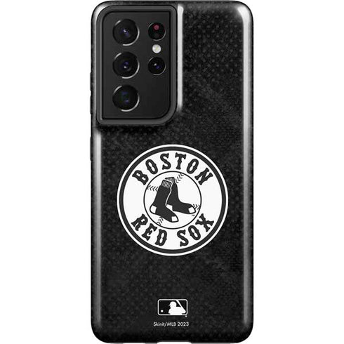 MLB Boston Red Sox Dark Wash Galaxy S21 Ultra 5G Pro Case
