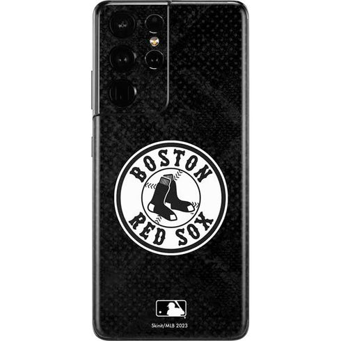 MLB Boston Red Sox Dark Wash Galaxy S21 Ultra 5G Skin